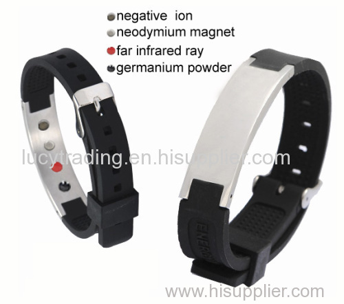 Power Energy Steel Bracelet 4 in 1