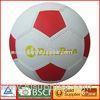 Eco friendly outdoor Rubber Soccer Ball / red and white soccer balls 5#