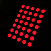 red led 5x7 matrix led round dot matrix display