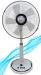 16 inch stand fan pedestal fan with fashionable style exported to Korea