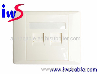 86 type wall plates 2 port