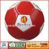 Durable small indoor PVC red and white soccer ball size 5 official soccer football