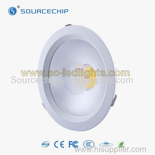 COB 30w led down light / 9.5 inch indoor downlight supply