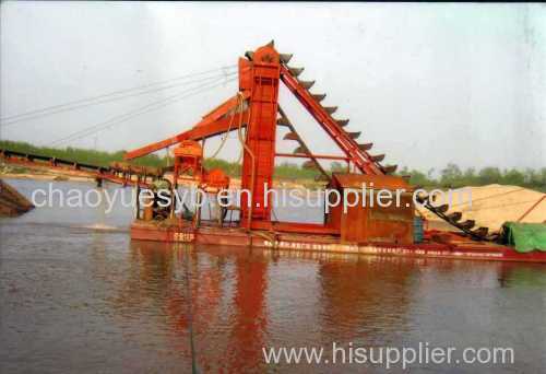 gold suction and separation dredging boat