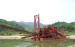 gold suction and panning dredging ship