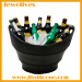 Silicone foldable ice bucket for cooling beer and wine