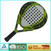 Flat face Graphite Paddle Racket full cover PU grip for training 26.5 x 25.8cm