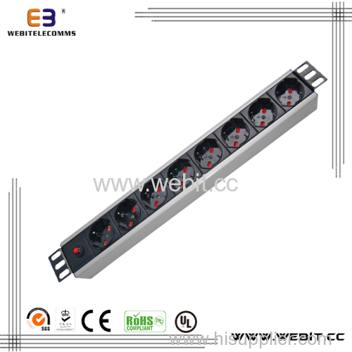 Italy type PDU strip with switch