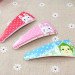 2015 Baby girl plastic hair clip heat transfer printing film