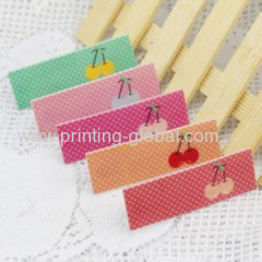 Baby girl plastic hair clip heat transfer printing film