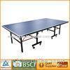 Indoor Rollaway Blue Table Tennis Table 3" wheels with brake / foldable table tennis