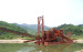 alluvial gold digging and separation dredger vessel