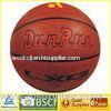 Durable indoor TPU leather Laminated Basketball 7# with Rubber badder