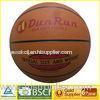 Laminated Basketball size 7 Rubber badder , Nylon round basketball official ball