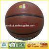 Dark brown Durable Laminated Basketball official size , indoor basketball official ball