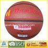 Durable PU leather indoor Laminated Basketball 0.5 - 0.6 Bar Moisten Needle