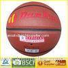 Durable PU leather indoor Laminated Basketball 0.5 - 0.6 Bar Moisten Needle