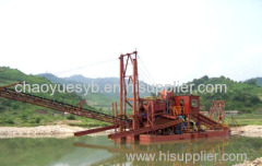 gold dredging and panning ship