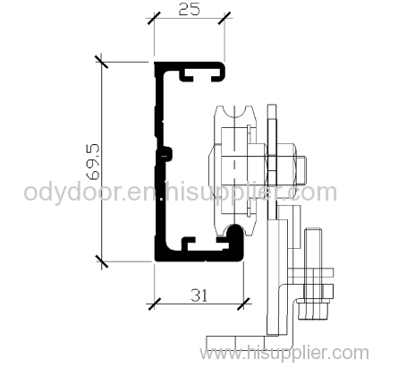 Semi auto sliding door