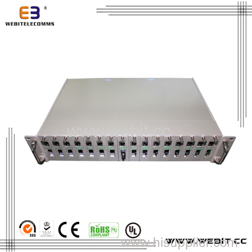 16 Slots Chassis 10/100M or 10/100/1000M media converters