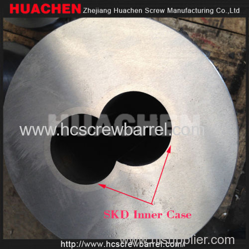 Bimetallic SKD Conical Twin Barrel Screw