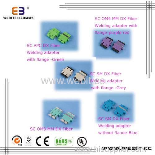 SC DX adapter with flange