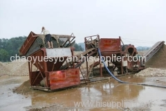 dewatering wheel type sand washer