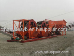 dewatering wheel type sand washer