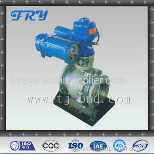 Electric high pressure control ball valve