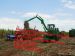 4 wheels sugarcane grab loader working in South Africa