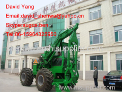 Shenwa 4 WD sugarcane grab loader working in Indonesia