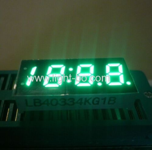 Pure Green 4 dígitos 0,33 "de sete segmentos de exibição para eletrodomésticos LED