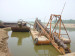 sand gold dredger equipped with concentration equipment