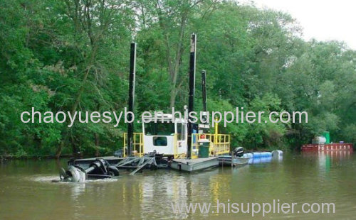 suction type gold panning dredger