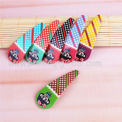 Hot sale Children plastic hair clip hot stamping foil