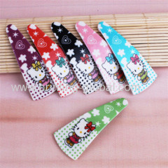 Hot sale Children plastic hair clip hot stamping foil