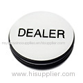 Poker chips poker dealer button