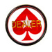 Poker chips poker dealer button acrylic red