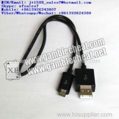 XF USB connector camera for poker analyzer/Lighter scanner/marked cards/invisible ink/points/perspective Glasses