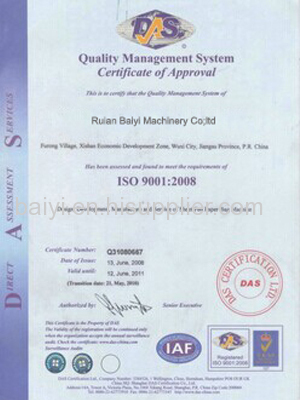 ISO9001 Certificate