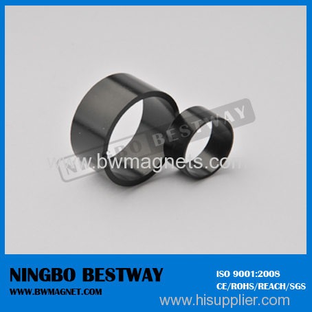 N45 Ring NdFeB Magnet D25x5mm Black Teflon Coating