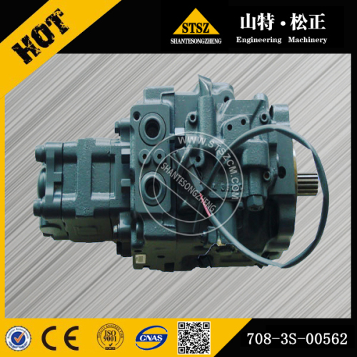 Komatsu excavator hydrualicy system part on PC50MR-2 hydraulic pump and gear pump
