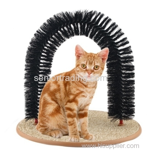 Purrfect Cat Toy Arch Cat Brush Scratcher Pet Groomer