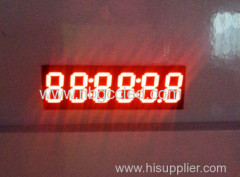 6 digit led display 0.36 inch amber color for instrumentation