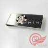 custom printed metal money clip factory stainless steel money pin with customized logo
