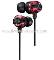 JVC XX Series Xtreme Xplosives Canal Type Wired Sound Isolating Headphone Earphones Red HA-FX3X