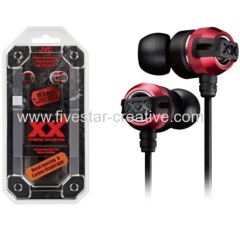 JVC HA-FX3X Xtreme Xplosives XX In-Ear Deep Bass Stereo Earbuds Earphones Black Red