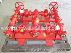 Wellhead choke manifold for oil well control