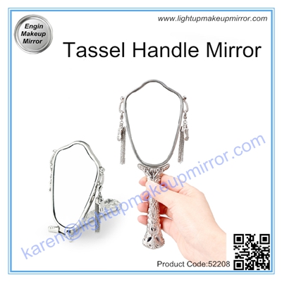 Tassel Handle Makeup Mirror