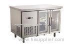 Counter Depth Back Bar Refrigerator With Two Door , 225L Commercial Refrigerator Freezer